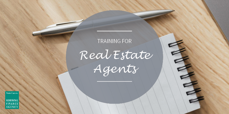 graphic that say training for real estate agents