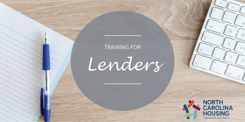 graphic that says training for lenders