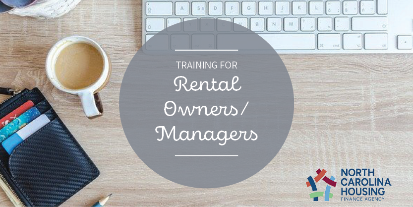 graphic that say training for rental owners and managers