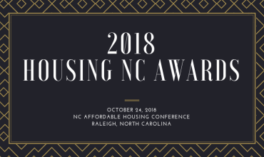 a banner that says 2018 Housing NC Awards