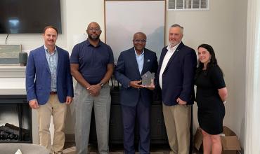 Award presentation to Eastway Crossings