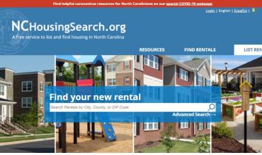 the home page of NCHousingSearch