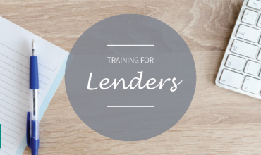 graphic that says training for lenders