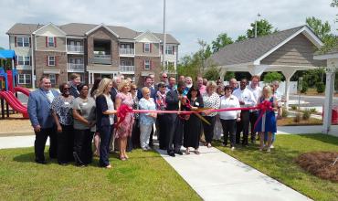 a ribbon cutting ceremony