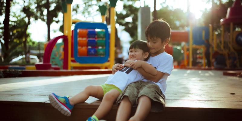 children in a playground