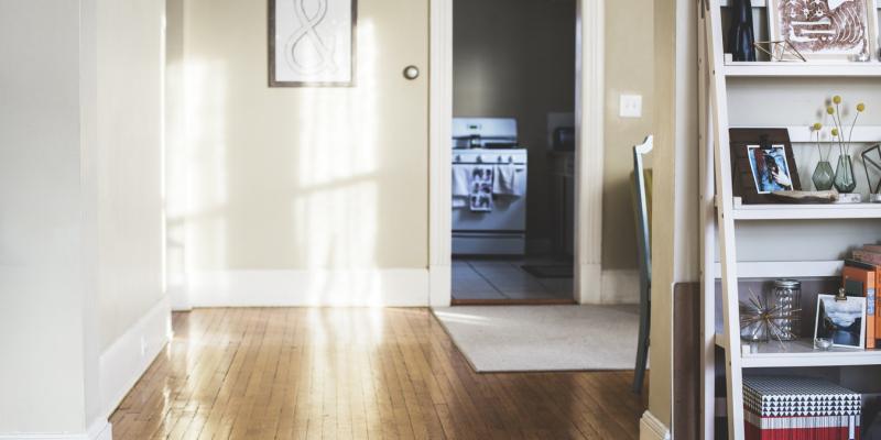 A door inside a home